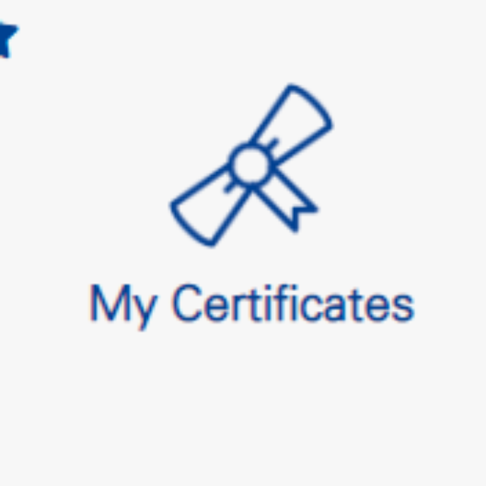 My Certificates